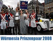 Ahli I. und Ranjana I. führen durch den Würmesischen Fasching 2008 (Foto: Ingrid Grossmann)